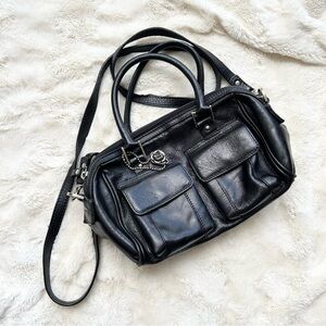 Y2K Faux Leather Crossbody Bag